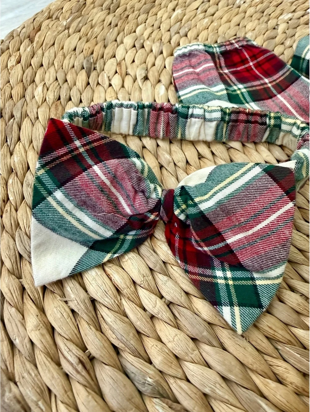Gymboree Plaid Bow Flannel Bubble Dress Sz 0-3 Months NWT